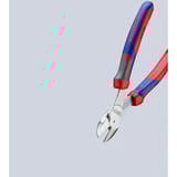 KNIPEX 74 05 200, Alicates de corte rojo/Azul