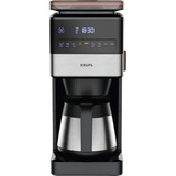 Krups Grind Aroma XL KT8428 con molinillo, Cafetera de filtro negro/Acero fino