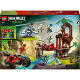 LEGO Ninjago Showdown en la casa del árbol con la moto ninja, Juegos de construcción 