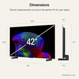 LG OLED42C6ELB.AEUD, OLED-TV negro