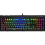 Sharkoon SKILLER SGK60 teclado USB QWERTY Italiano Negro, Teclado para gaming negro, Completo (100%), USB, Interruptor mecánico, QWERTY, LED RGB, Negro