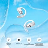 Shokz OpenFit Air, weiss Auriculares Inalámbrico gancho de oreja Llamadas/Música/Deporte/Uso diario Bluetooth Blanco blanco, weiss, Inalámbrico, Llamadas/Música/Deporte/Uso diario, 50 - 16000 Hz, Auriculares, Blanco