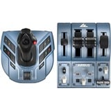 Thrustmaster TCA Captain Pack X Airbus Edition Negro, Azul USB Joystick/Palanca de control lateral + cuadrante de aceleración Analógico/Digital PC, Xbox Series S, Xbox Series X, Conjunto negro, Joystick/Palanca de control lateral + cuadrante de aceleración, PC, Xbox Series S, Xbox Series X, Teclas de flechas, Botón menú, Botón Seleccionar, Botón Compartir, View button, Analógico/Digital, Alámbrico, USB