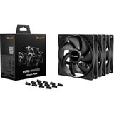 be quiet! Pure Wings 3 120mm | PWM Triple Pack Carcasa del ordenador Ventilador 12 cm Negro 3 pieza(s) negro, Ventilador, 12 cm, 1600 RPM, 84,8 m³/h, Negro