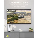 goobay Plus Cable HDMI de alta velocidad con Ethernet, 4K @ 60Hz gris