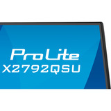 iiyama ProLite X2792QSU-B1 pantalla para PC 68,6 cm (27") 2560 x 1440 Pixeles Quad HD LED Negro, Monitor LED negro (mate), 68,6 cm (27"), 2560 x 1440 Pixeles, Quad HD, LED, 3 ms, Negro