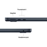 Apple MacBook Air 34,5 cm (13,6") 2025 CTO, Portátil negro