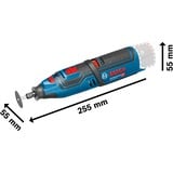 Bosch 0 601 9C5 001 no categorizado, Herramienta multifunción azul/Negro, 8V Li, 10,8 V, Ión de litio, 600 g