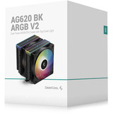 DeepCool AG620 BK ARGB V2, Disipador de CPU negro
