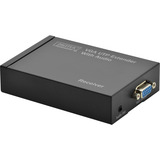 Digitus Set extensor VGA-UTP, Extensión negro