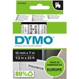 Dymo D1 - Etiquetas estándar - Negro sobre blanco - 12mm x 7m, Cinta de escritura Negro sobre blanco, Poliéster, Bélgica, -18 - 90 °C, DYMO, LabelManager, LabelWriter 450 DUO