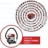 EINHELL TE-AV 18/15 Li C-Solo, Aspiradora de ceniza plateado/Rojo