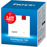 FRITZ! 20003116 Repetidores y transceptores blanco/Gris, Repeater 20003116, Repetidor de red, Ethernet, Rojo, Blanco