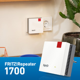 FRITZ! 20003116 Repetidores y transceptores blanco/Gris, Repeater 20003116, Repetidor de red, Ethernet, Rojo, Blanco