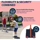 HUDORA Soporte de baloncesto Start 305, Aparato para fitness rojo/Negro