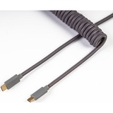Keychron CAB-G cable USB 1,3 m USB4 Gen 3x2 USB C Gris gris, 1,3 m, USB C, USB C, USB4 Gen 3x2, Gris