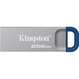 Kingston DataTraveler Kyson 256 GB, Lápiz USB plateado/Azul