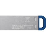 Kingston DataTraveler Kyson 256 GB, Lápiz USB plateado/Azul