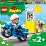 LEGO DUPLO 10967 Moto de Policía, Moto de Juguete de Aprendizaje para Niños, Juegos de construcción Moto de Juguete de Aprendizaje para Niños, Juego de construcción, 2 año(s), Plástico, 5 pieza(s), 124 g