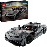 LEGO Technic Hipercoche Koenigsegg Jesko Absolut Gris, Juegos de construcción Juego de construcción, 10 año(s), Plástico, 801 pieza(s), 990 g