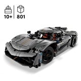 LEGO Technic Hipercoche Koenigsegg Jesko Absolut Gris, Juegos de construcción Juego de construcción, 10 año(s), Plástico, 801 pieza(s), 990 g