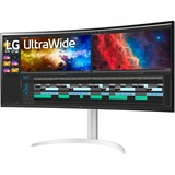 LG 38BQ85C-W pantalla para PC 95,2 cm (37.5") 3840 x 1600 Pixeles Quad HD+ Blanco, Monitor de gaming negro/blanco, 95,2 cm (37.5"), 3840 x 1600 Pixeles, Quad HD+, 5 ms, Blanco