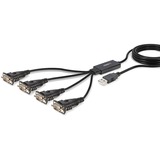 Lindy 42675 cable de serie Negro 0,94 m USB tipo A DB-9, Adaptador negro, Negro, 0,94 m, USB tipo A, DB-9, Macho, Macho