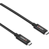 Lindy 43308 cable USB 5 m USB 3.2 Gen 2 (3.1 Gen 2) USB C Negro negro, 5 m, USB C, USB C, USB 3.2 Gen 2 (3.1 Gen 2), 10000 Mbit/s, Negro