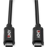 Lindy 43308 cable USB 5 m USB 3.2 Gen 2 (3.1 Gen 2) USB C Negro negro, 5 m, USB C, USB C, USB 3.2 Gen 2 (3.1 Gen 2), 10000 Mbit/s, Negro