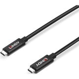 Lindy 43308 cable USB 5 m USB 3.2 Gen 2 (3.1 Gen 2) USB C Negro negro, 5 m, USB C, USB C, USB 3.2 Gen 2 (3.1 Gen 2), 10000 Mbit/s, Negro