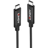 Lindy 43308 cable USB 5 m USB 3.2 Gen 2 (3.1 Gen 2) USB C Negro negro, 5 m, USB C, USB C, USB 3.2 Gen 2 (3.1 Gen 2), 10000 Mbit/s, Negro