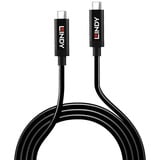 Lindy 43308 cable USB 5 m USB 3.2 Gen 2 (3.1 Gen 2) USB C Negro negro, 5 m, USB C, USB C, USB 3.2 Gen 2 (3.1 Gen 2), 10000 Mbit/s, Negro