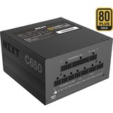 NZXT C650 unidad de fuente de alimentación 650 W 24-pin ATX ATX Negro, Fuente de alimentación de PC negro, 650 W, 100 - 240 V, 50/60 Hz, 9 - 4.5 A, Activo, 100 W