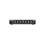 Netgear GS308-300PES switch No administrado L2 Gigabit Ethernet (10/100/1000) Negro, Interruptor/Conmutador negro, No administrado, L2, Gigabit Ethernet (10/100/1000), Montaje de pared