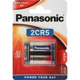 Panasonic 2CR-5L Batería de un solo uso Litio Batería de un solo uso, Litio, 6 V, 1 pieza(s), Petaca
