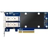 QNAP QXG-10G2SF-X710 adaptador y tarjeta de red Interno, Adaptador de red Interno, Alámbrico, PCI Express
