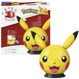 Ravensburger 3D Bola de rompecabezas Pokémon Pikachu con orejas, Puzzle 