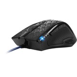 Sharkoon Drakonia Black Gaming Mouse, Ratones para gaming negro, mano derecha, Laser, USB tipo A, 8200 DPI, Negro