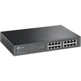 TP-Link TL-SG1016PE Gestionado L2 Gigabit Ethernet (10/100/1000) Energía sobre Ethernet (PoE) 1U Negro, Interruptor/Conmutador negro, Gestionado, L2, Gigabit Ethernet (10/100/1000), Energía sobre Ethernet (PoE), Montaje en rack, 1U