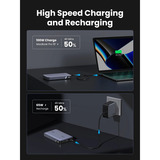 UGREEN 25188 batería externa 20000 mAh Gris, Banco de potencia gris, 20000 mAh, Power Delivery 3.0, Gris