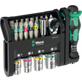 Wera Set modular Tool-Check 1, con 3 módulos de herramientas, Conjuntos de bits negro/Verde
