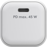 goobay Cargador rápido Nano USB-C PD GaN 45 W blanco