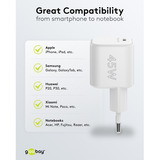 goobay Cargador rápido Nano USB-C PD GaN 45 W blanco