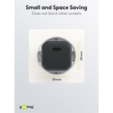 goobay Kit de carga Apple Lightning / USB-C PD 30 vatios, Cargador negro