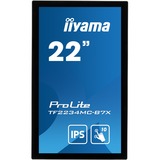 iiyama ProLite TF2234MC-B7X pantalla para PC 54,6 cm (21.5") 1920 x 1080 Pixeles Full HD LED Pantalla táctil Multi-usuario Negro, Pantalla de gran formato negro, 54,6 cm (21.5"), 1920 x 1080 Pixeles, Full HD, LED, 8 ms, Negro