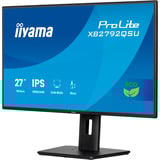 iiyama ProLite XB2792QSU-B1 pantalla para PC 68,6 cm (27") 2560 x 1440 Pixeles Quad HD Negro, Monitor LED negro (mate), 68,6 cm (27"), 2560 x 1440 Pixeles, Quad HD, 3 ms, Negro