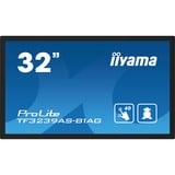 iiyama TF3239AS-B1AG pantalla de señalización Pantalla plana para señalización digital 80 cm (31.5") LED 500 cd / m² Full HD Negro Pantalla táctil Procesador incorporado Android 24/7, Pantalla de gran formato negro (mate), Pantalla plana para señalización digital, 80 cm (31.5"), LED, 1920 x 1080 Pixeles, 24/7