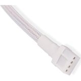 Alphacool Cable de extensión 4 pines a 4 pines, 15 cm, Cable alargador blanco
