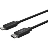 Ansmann Cable adaptador USB 2.0, conector USB-C > conector Lightning negro