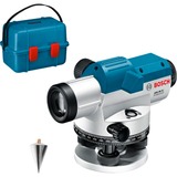 Bosch GOL 26 G + GR 500 + BT 160 Nivel de línea 100 m, Nivelador azul, 100 m, 1,6 mm/m, 360°, Horizontal, Nivel de línea, Negro, Azul, Plata
